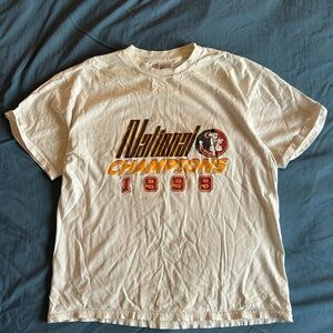 Vintage 90s 1999 FSU Florida State Seminoles National Champions T Shirt XL NCAA